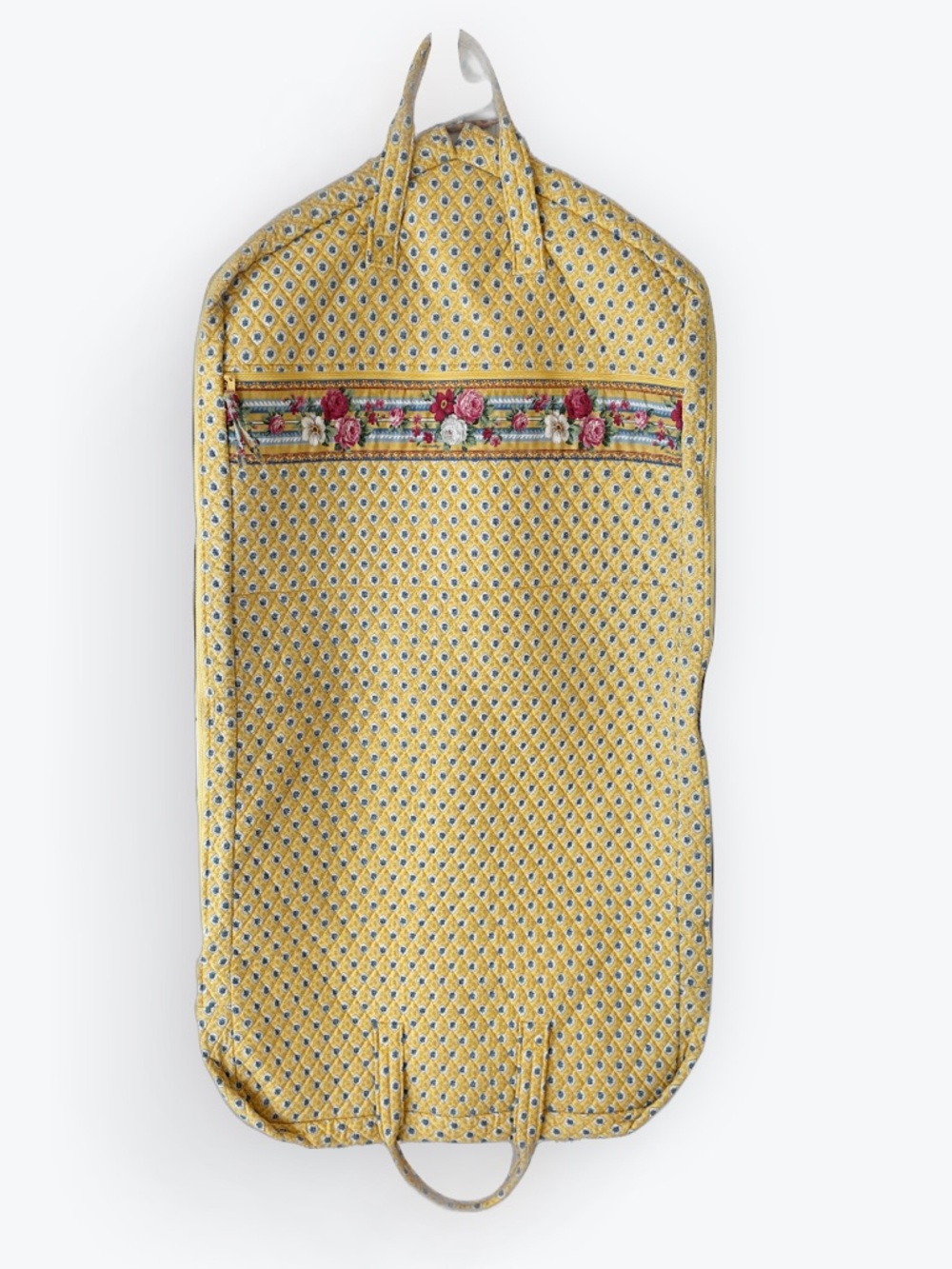 Vera Bradley Elizabeth Garment Bag Yellow Quilted Cotton